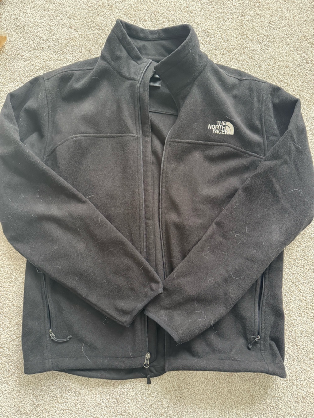 The North Face Black Men's Zip-Up Fleece Jacket